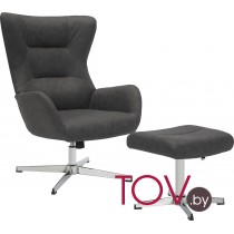 Кресло мягкое Everprof Apple Ткань Темно-серый
